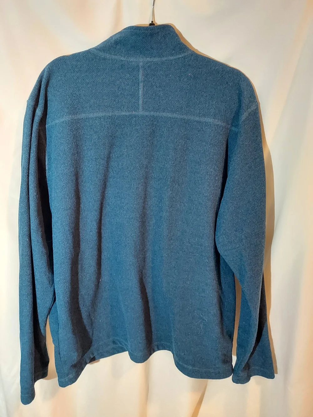 The North Face Men's Textured Cap Rock Quarter-Zip Fleece Pullover Blue XL